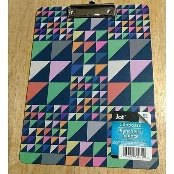 COLORFUL DESIGNS CLIP BOARDS-SET OF 2-NEW - Picture 3 of 4